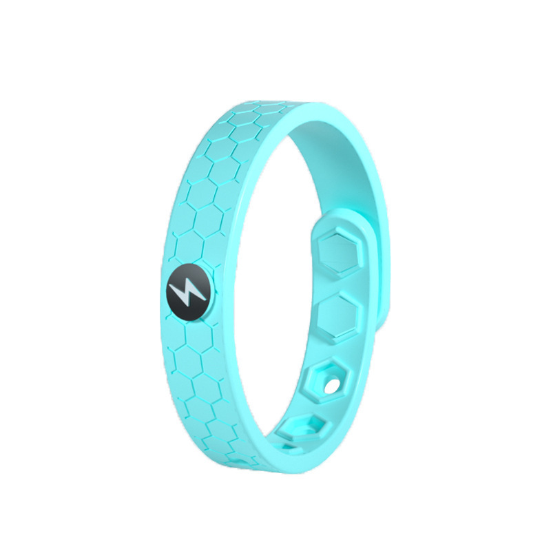 Pulsera antiestática de silicona, pulsera antiestática inalámbrica, pulsera deportiva de silicona con iones negativos para exteriores, pulsera antiestática para hombres y mujeres