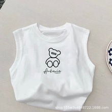 男女童背心儿童宝宝夏装无袖上衣2025新款中小童百搭打底衫童装潮