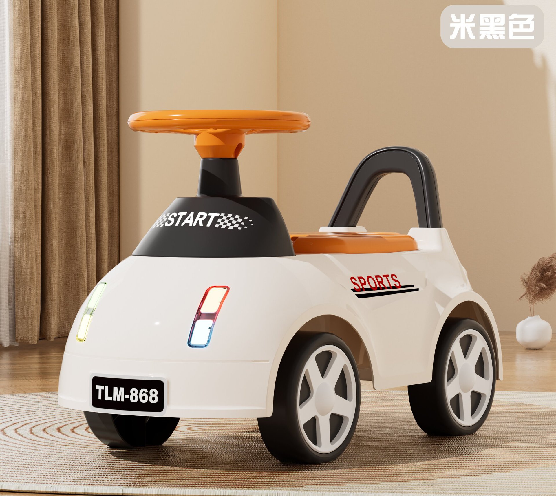 Patinetes infantiles de cuatro ruedas de torsión equilibración puzzle caminante de música iluminación patinaje para bebés de 1 - 3 años de edad