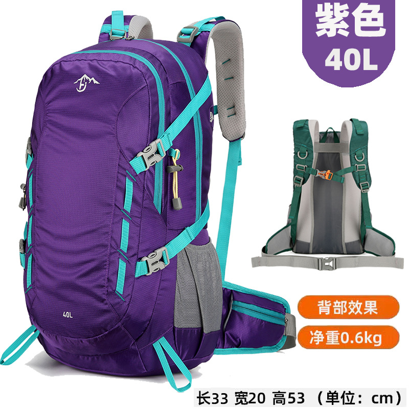 레인 커버가 있는 보라색