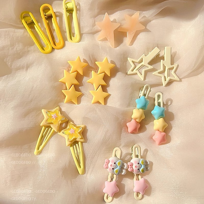 スイートスターアヒル口クリップ子供の黄色のヘアクリップドーパミンスタイル前髪クリップかわいい帽子アクセサリー卸売|undefined