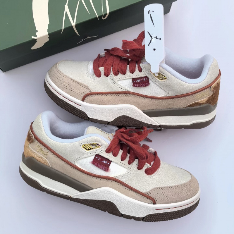 Flight Court cross-border Year of the Horse red basketball shoes, New Year's versatile loafers for men and women, AJ sneakers Flight Court cross-border Year of the Horse red basketball shoes, New Year's versatile loafers for men and women, AJ sneakers
