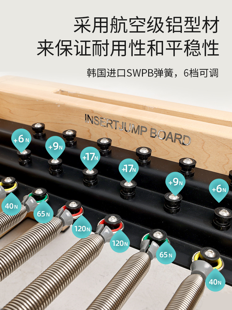 Blanco Maple Pilates núcleo cama de entrenamiento de Cadillac estudio de yoga privado Fitness Pilates conjunto de cinco piezas