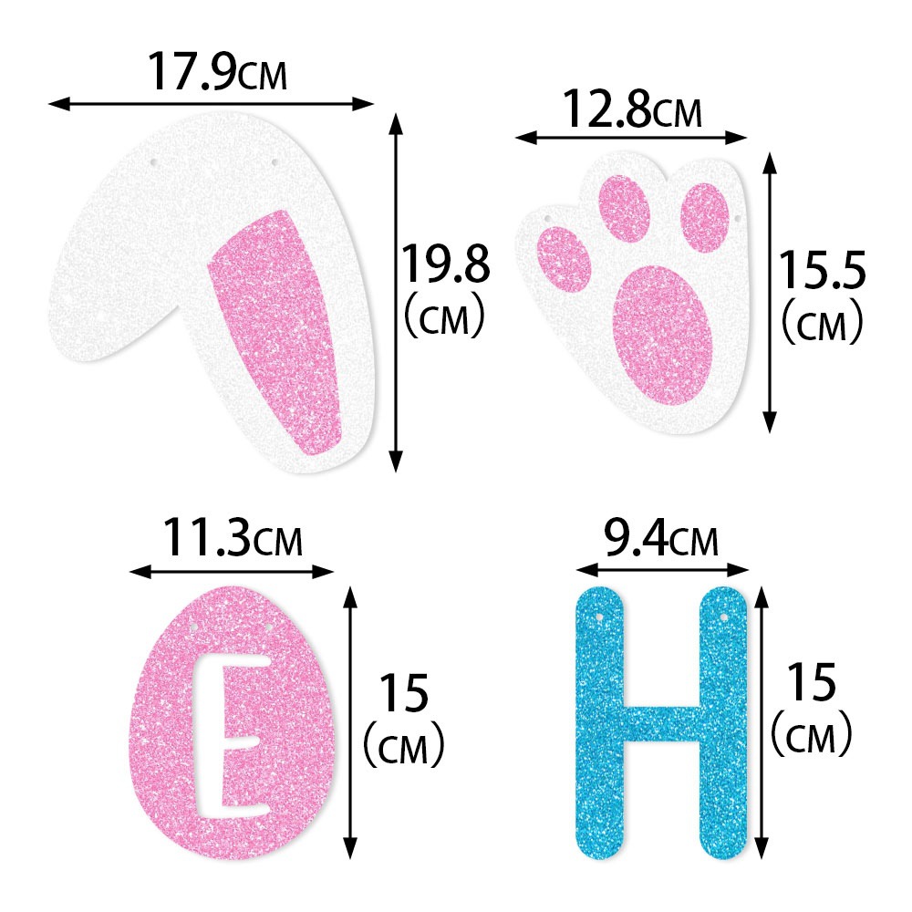 Europa y los Estados Unidos nuevo conejo de Pascua tira bandera conejo fiesta de carnaval decoración de fondo banner diseño de sitio