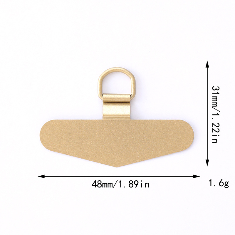 Nuevas juntas de teléfonos móviles tarjetas de acero inoxidable de metal 360 grados clip giratorio anti-perdida juntas de cuerda de teléfono móvil
