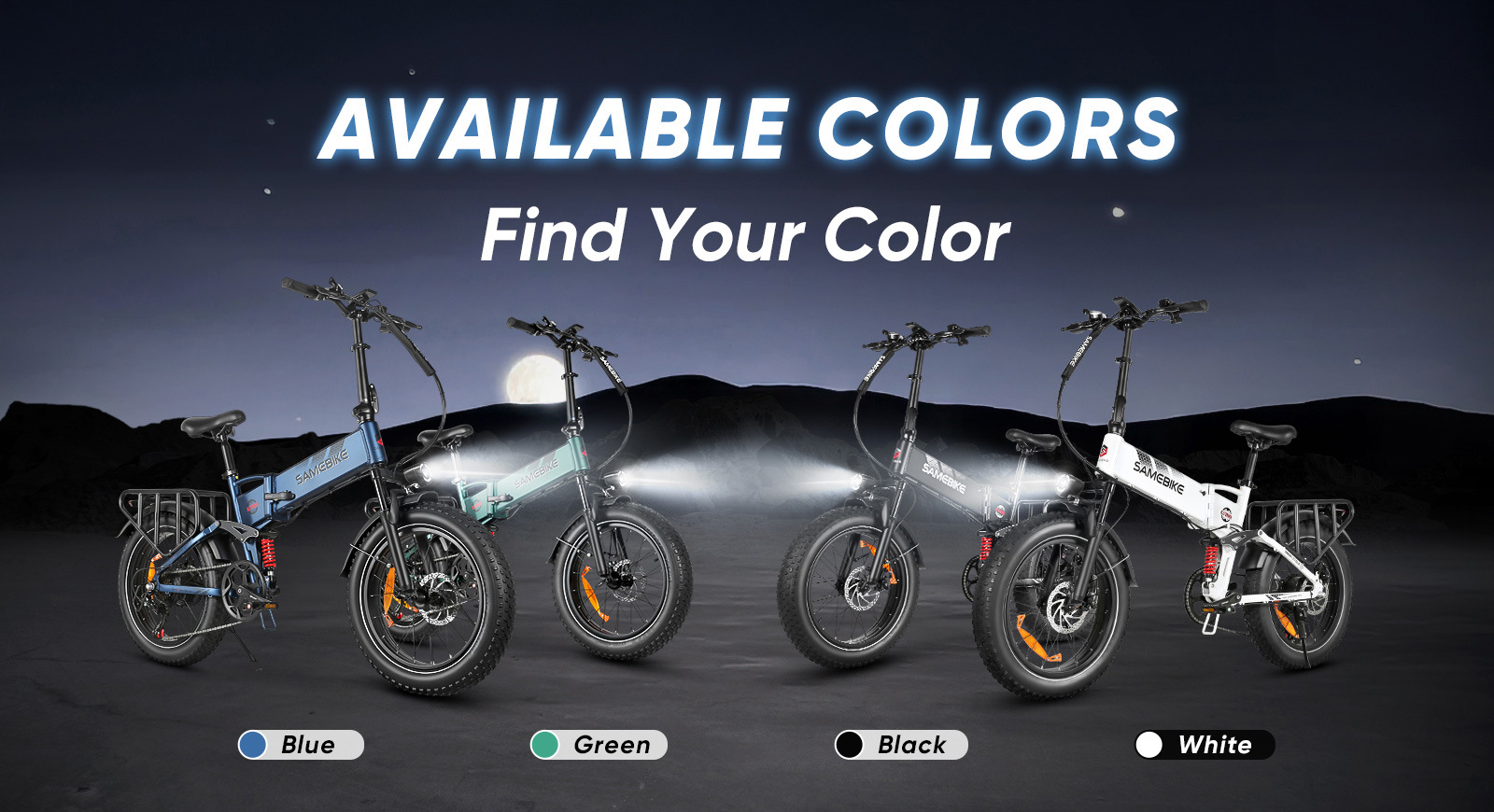 20-inch folding electric bicycle with 20×4.0 fat tires, in stock at overseas warehouse, available for one-piece drop shipping and cross-border supply