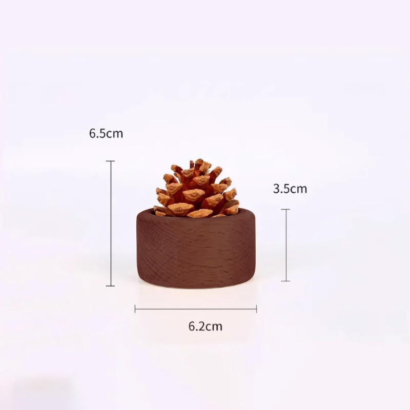 松ぼっくりディフューザー木製家庭用ブナ材ディフューザークリエイティブ無火アロマセラピーデスクトップ装飾装飾品車のエッセンシャルオイルディフューザー|undefined