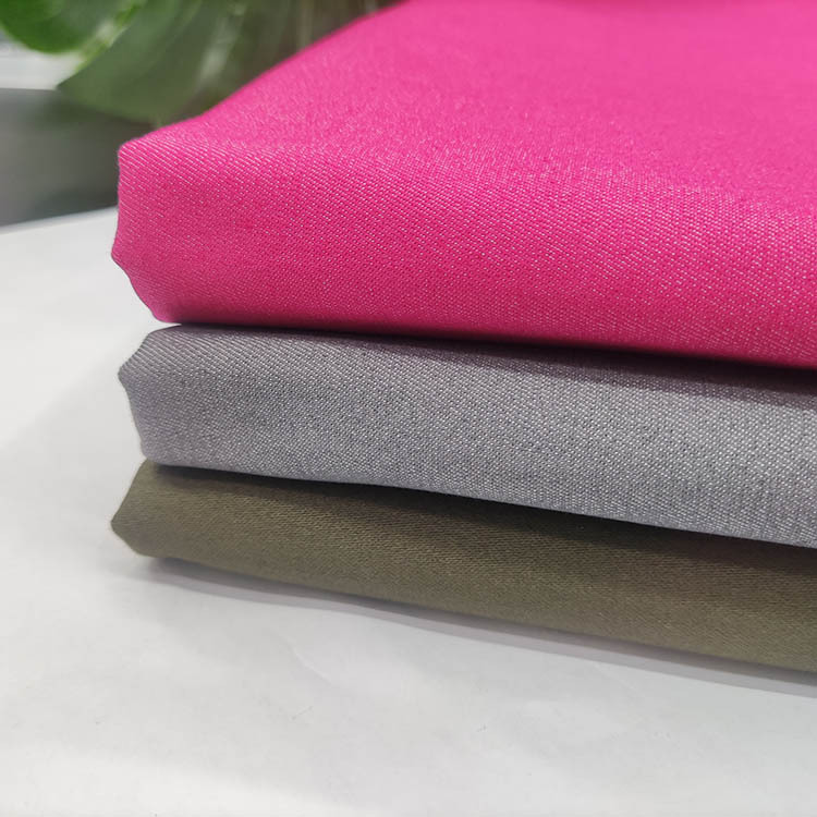 Bajo precio de alta elasticidad color sólido 225gsm tela spandex de algodón twill