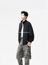 夹克外套男秋季新款美式休闲飞行夹克棒球服高级感痞帅夹克衫男潮