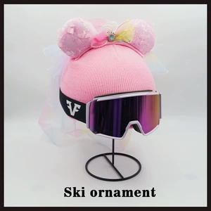 Cute Ski Helmet Elsa Tulle Sherry Mei Plush Accessories Detachable