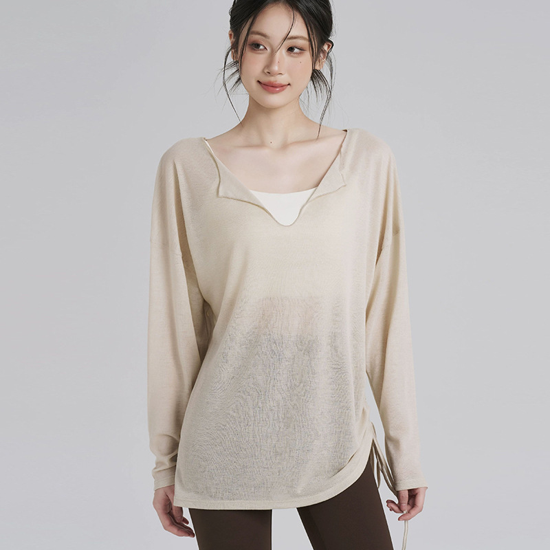 Loose Sports Tops for Women, Casual Running and Fitness Slimming Long-Sleeved Breathable Pilates Training Yoga Wear Cover-Up New Loose Sports Tops for Women, Casual Running and Fitness Slimming Long-Sleeved Breathable Pilates Training Yoga Wear Cover-Up New