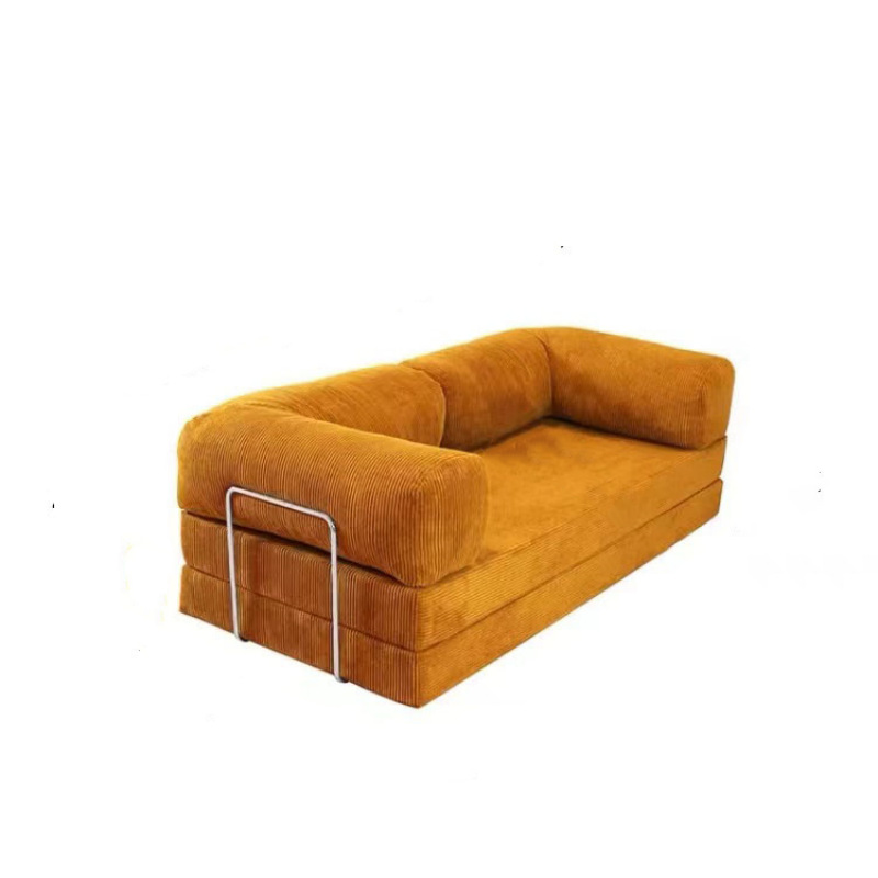 Meilad retro viento meleece sala de estar pequeño tipo plegable medieval tela perezosa sofá cama combinación