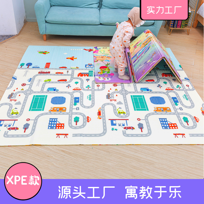 XPe bebé gateando estera hogar engrosada estera de juego para niños bebé educación temprana gateando estera plegable al por mayor