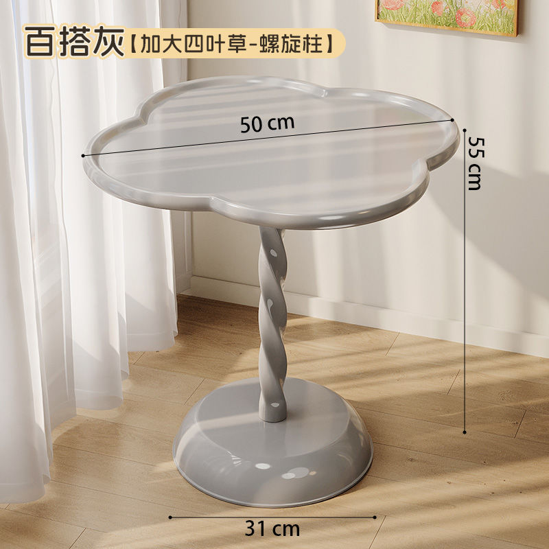 [행운의 네잎 클로버] 단층 나선형 스타일 - 사일런트 그레이