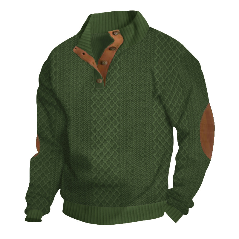 ​​Men's Casual Hoodie With Anime Embroidery - Stylish Streetwear Pullover, Soft & Comfortable Long Sleeve Sweatshirt​​_viptrois.com