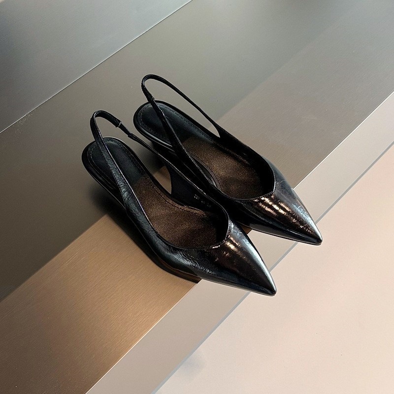 Sandalias de Cuña para Mujer, Microfibra, Punta Fina