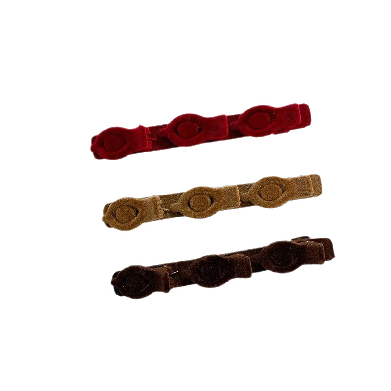 Princesa flocada pinza para el cabello trenzado pinza lateral frente femenina flequillo esponjoso clip lateral pinza para el cabello rota horquilla año nuevo tocado femenino