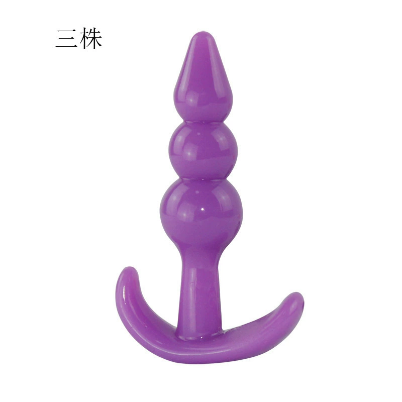 Продукты для взрослых Silicone на заднем дворе два-три жемчужины анальный plugs пальцевой анальный пробка анальный бисер бисер cannon оптовая продажа