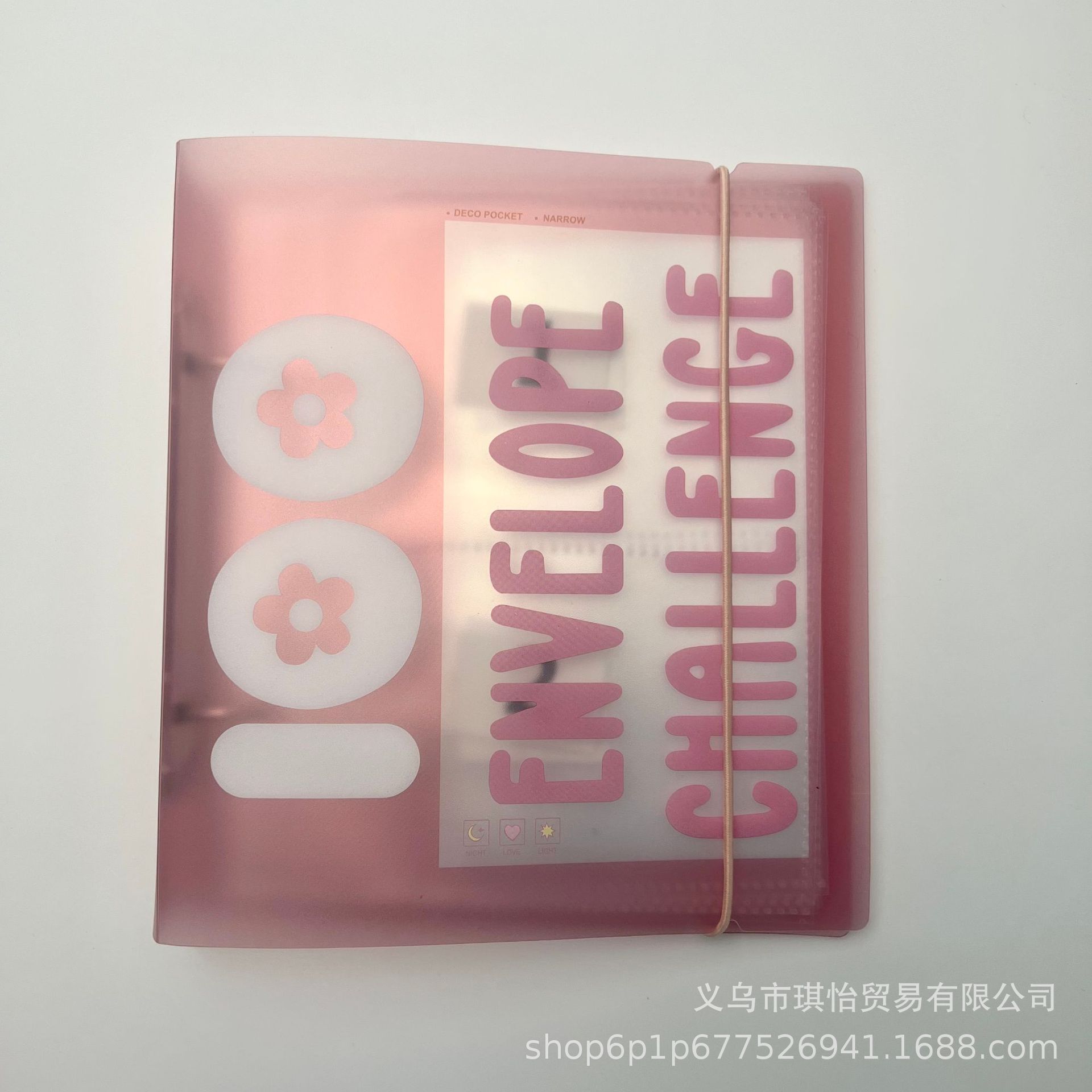 Nuevo Desafío de Ahorro de 100 sobres transfronterizos Cubierta de carpeta A5 personalizada pequeño clip de sobre Carpeta de ahorro