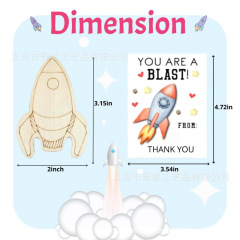 国境を越えた宇宙シリーズ木製工芸品宇宙飛行士エイリアン dly 子供の落書きぬりえ知育玩具