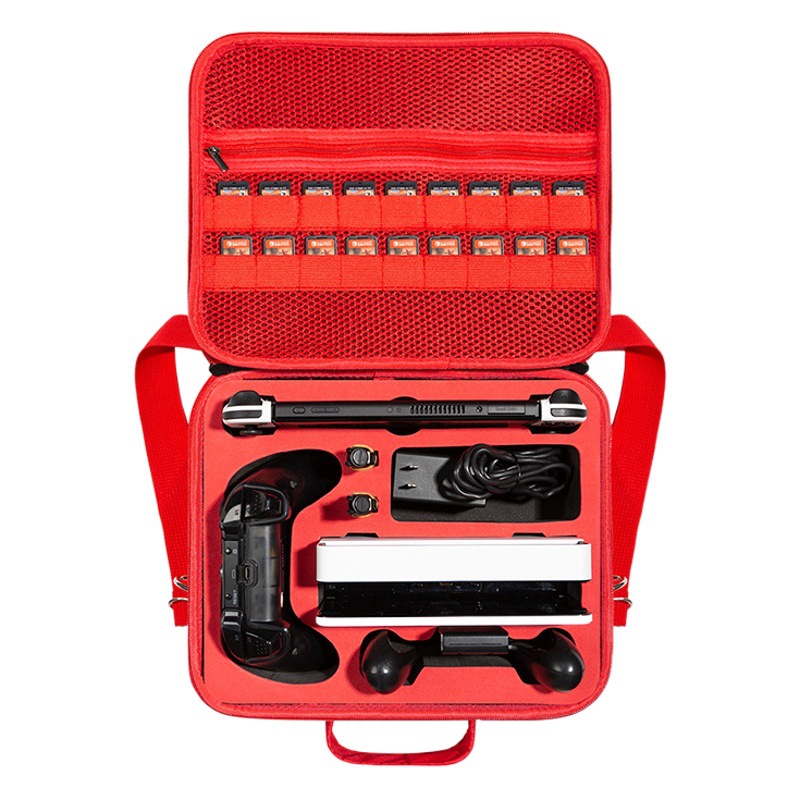Interruptor de almacenamiento bolsa Nintendo interruptor OLED bolsa de Mario NS bolso de hombro accesorios bolsa de almacenamiento estuche rígido