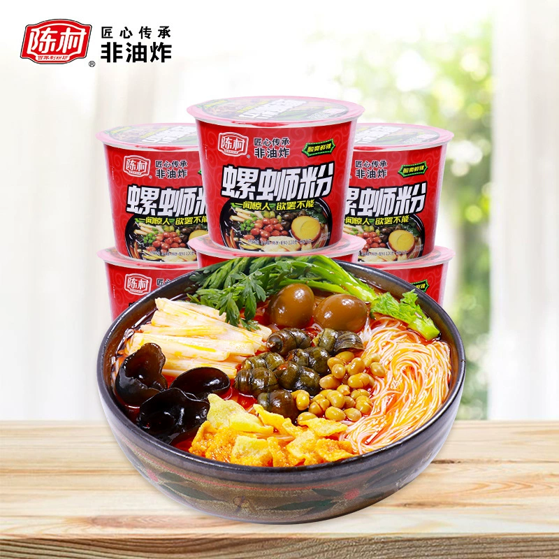 Чэнь Цунь порошок улитки один баррель сладкий картофель рисовая лапша необжаренная лапша быстрого приготовления необваренная лапша быстрого приготовления может быть поколением волос