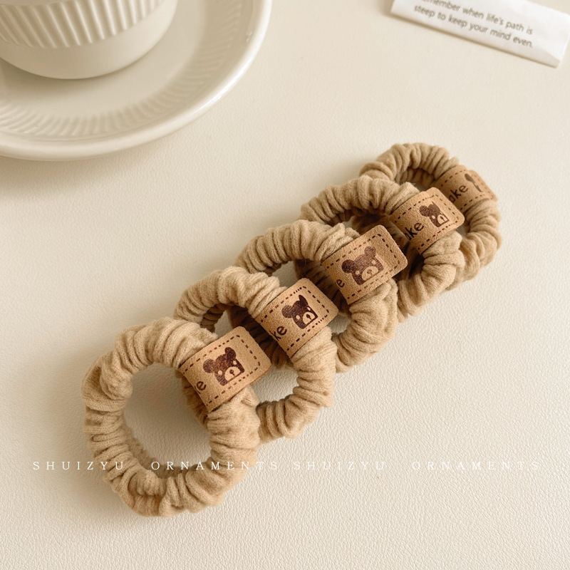 Cuerda para el cabello de dibujos animados, alta elasticidad y durabilidad, banda elástica para atar la cabeza, bola para mujer, lazo para el cabello, cuerda para la cabeza, nueva funda de cuero, accesorios para el cabello, todo fósforo