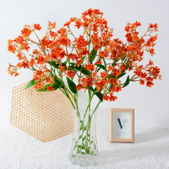 小3叉瑞香花小清新仿真花小碎花田園家居婚慶布置樣板間攝影道具