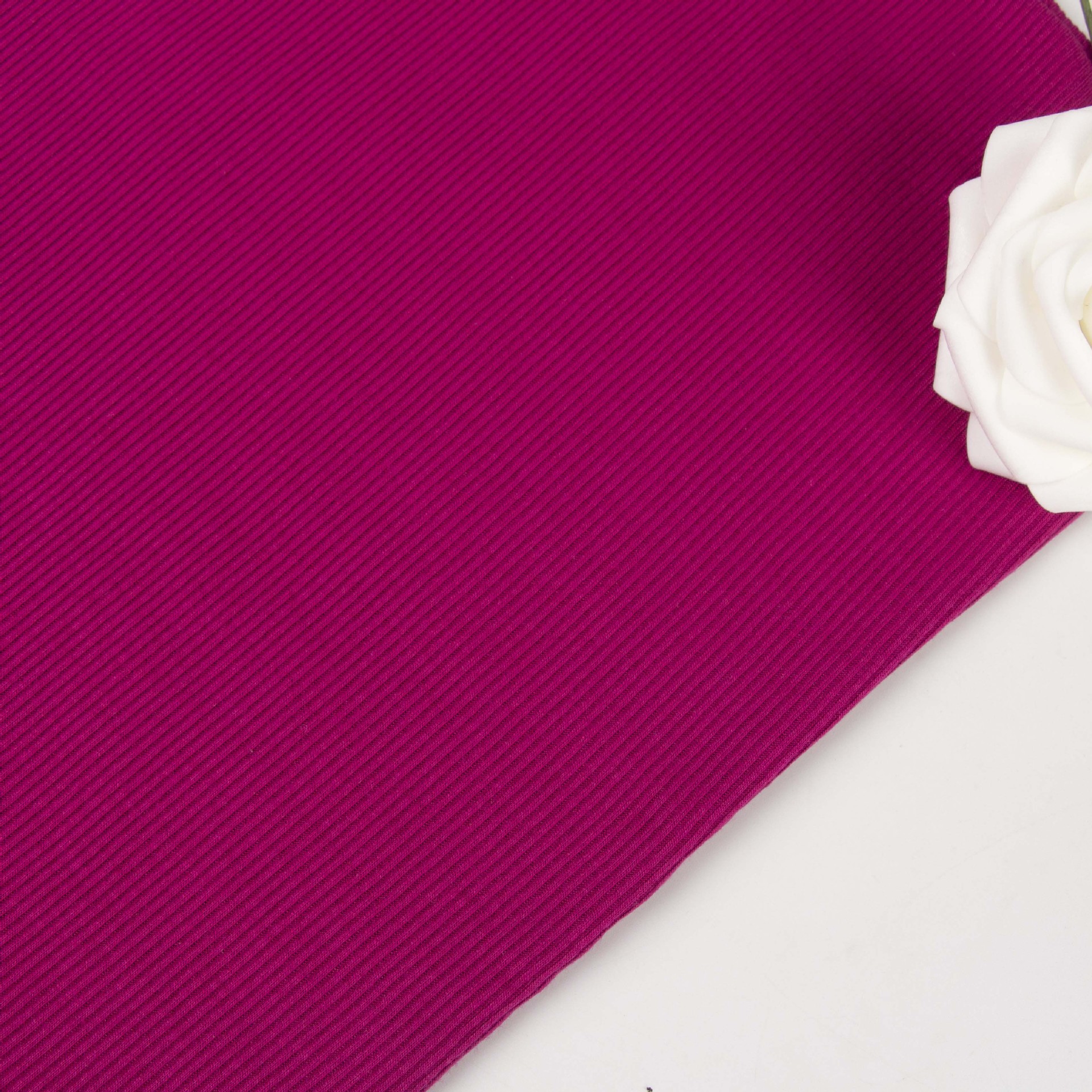 现货供应2*2人棉氨纶罗纹布 2*2随心裁