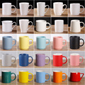 白瓷订制色釉咖啡茶杯家用水杯logo定制活动礼品杯子陶瓷杯马克杯