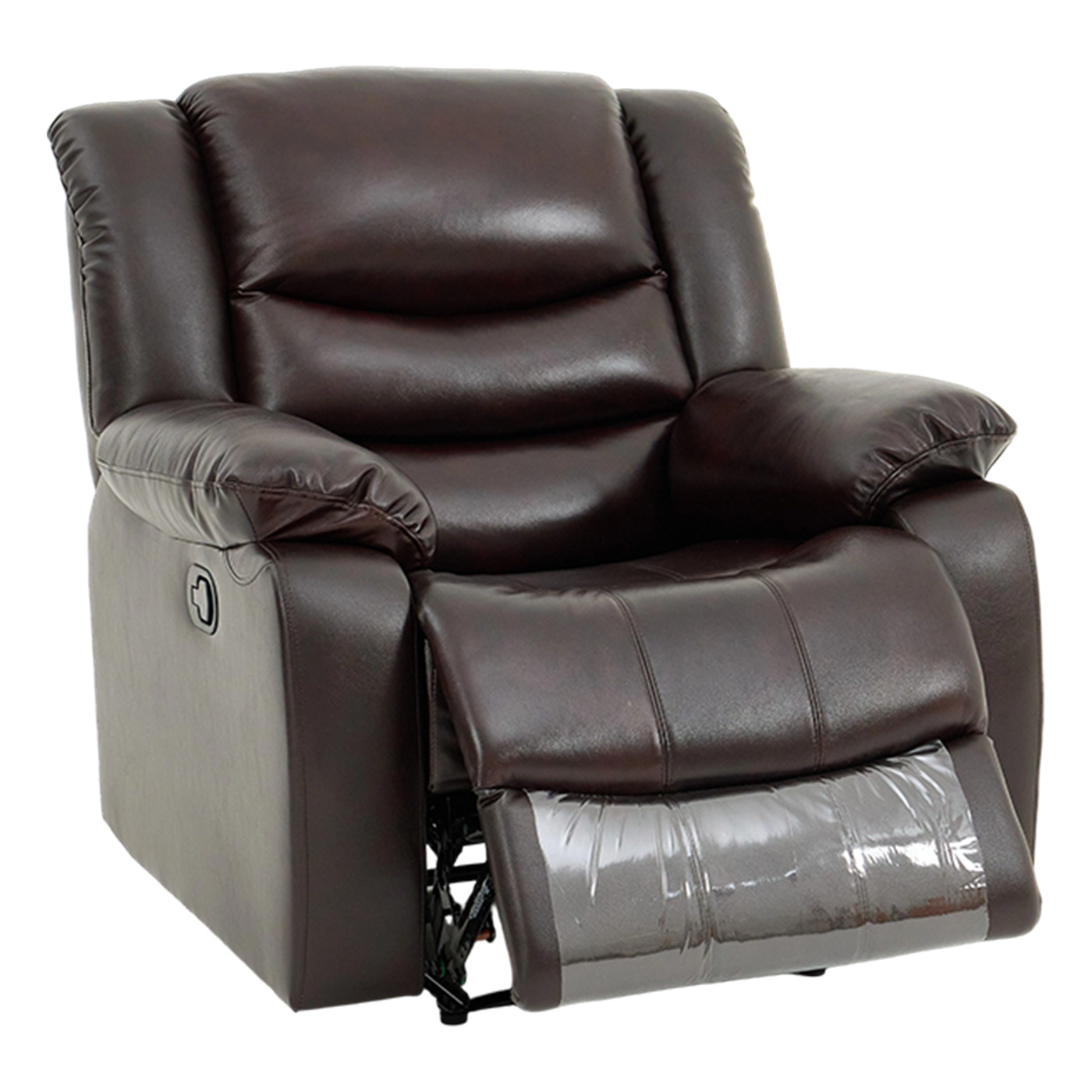 Sofá de cuero simple italiano, sofá cama de cuero de vaca con función telescópica eléctrica, sofá combinado de doble propósito