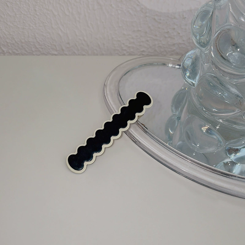 Зажимы для волос коллекция Checkerboard — стильные черно-белые зажимы для чёлки, маленькие декоративные булавки