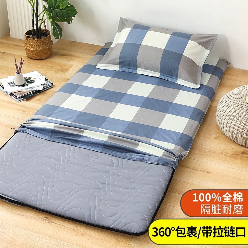 Funda de colchón de algodón 100% funda de edredón dormitorio de estudiantes funda protectora de colchón con todo incluido funda de cojín funda de edredón funda antipolvo