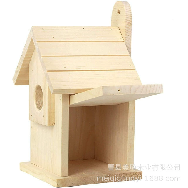 Открытый деревянный птичий гнездо декоративный деревянный птичий клетка птичий дом воробей птичий дом птичий ящик для размножения птиц теплый инкубационный гнездо