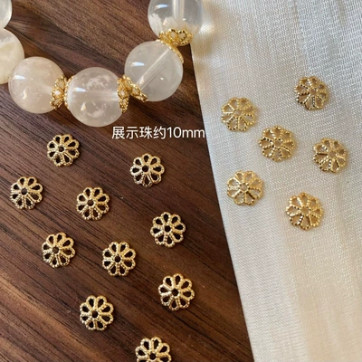 Zərgərlik ara hissələri Caps DIY Crystal Bracelet - bgold-100-pieces