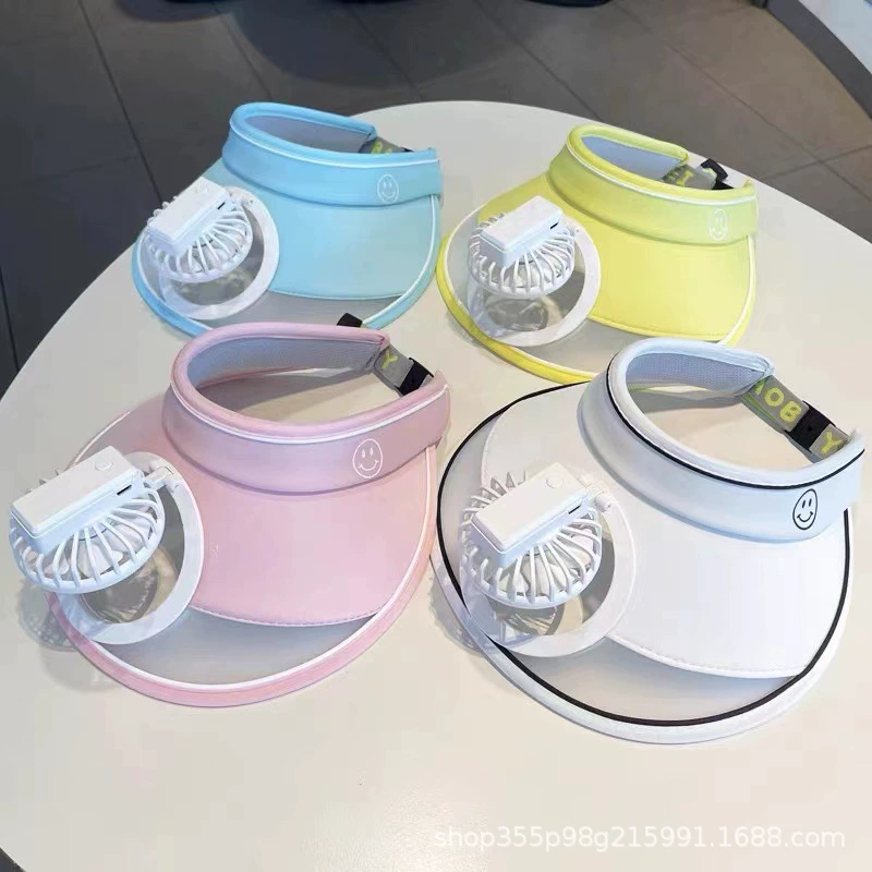 Summer air fan, children's cap charging for men and women, sun protection cream, travel sun hat solar-powered