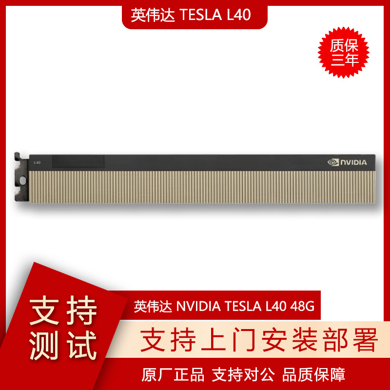 英伟达 NVIDIA TESLA L40 48G 专业计算GPU显卡AI人工智能显卡48G