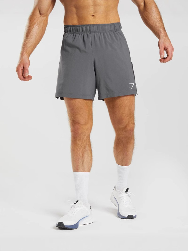 Gymshark Shorts Men's Summer Sports Casual Quick-Drying Simple Straight Sports Five-Point Pants Shark