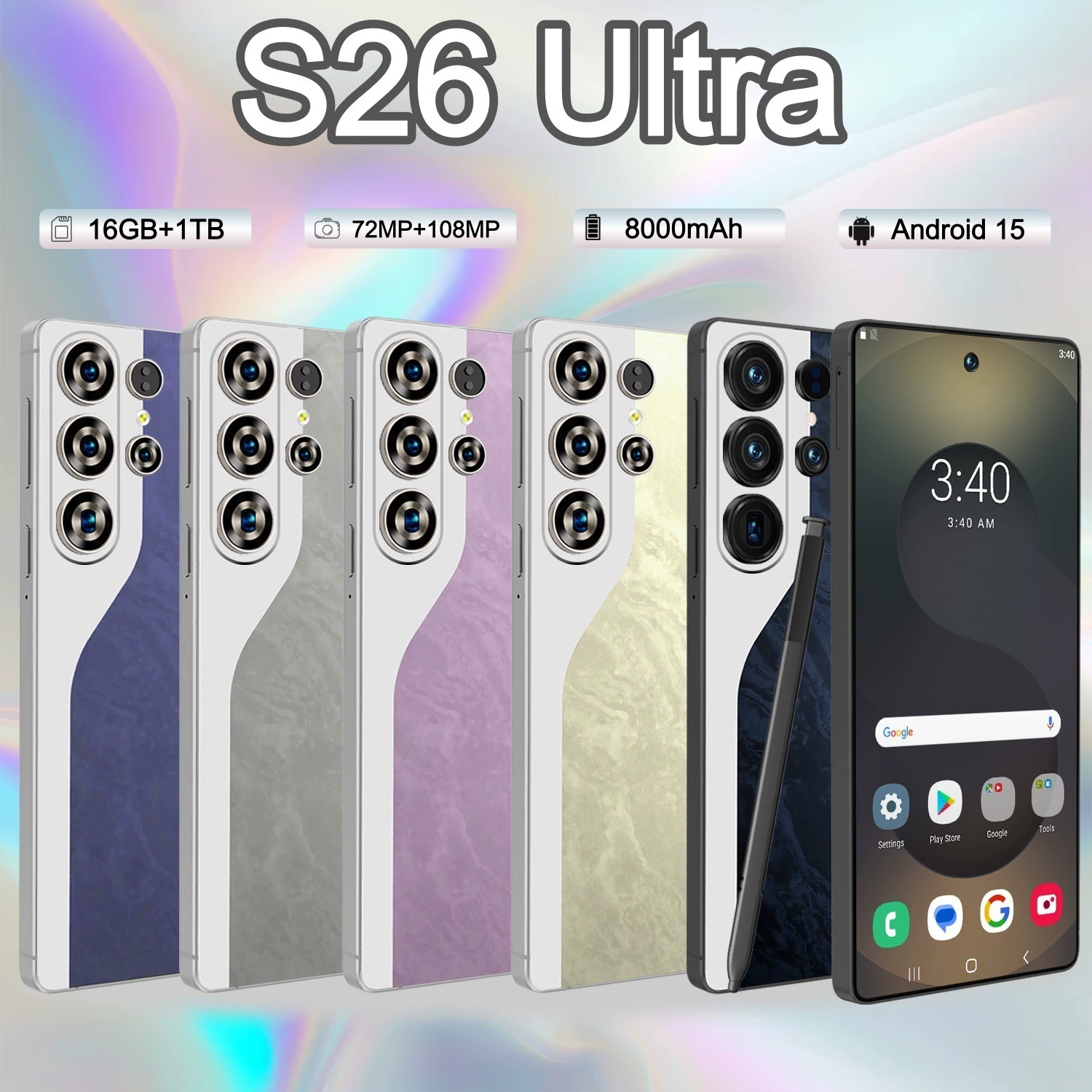 Кугу кроссбордер мобильный телефон S26 Ultra смартфон incell7.3 большой экран 3+64 всё в одном 4G