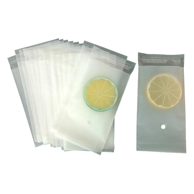 CPE engrosada plana esmerilado bolsa blanca bolsa de embalaje de plástico bolsa autoadhesiva de fábrica al por mayor en Blanco Bolsa esmerilada