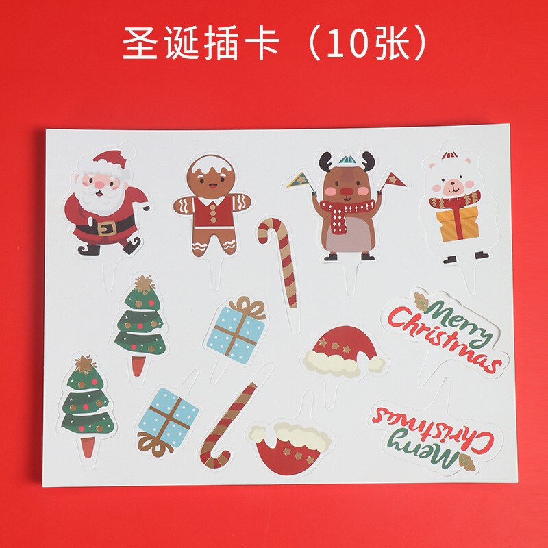 新しいクリスマスの手提げ箱クッキー牛圧延糖小プレゼント箱サンタクロース透明手提げ空箱|undefined
