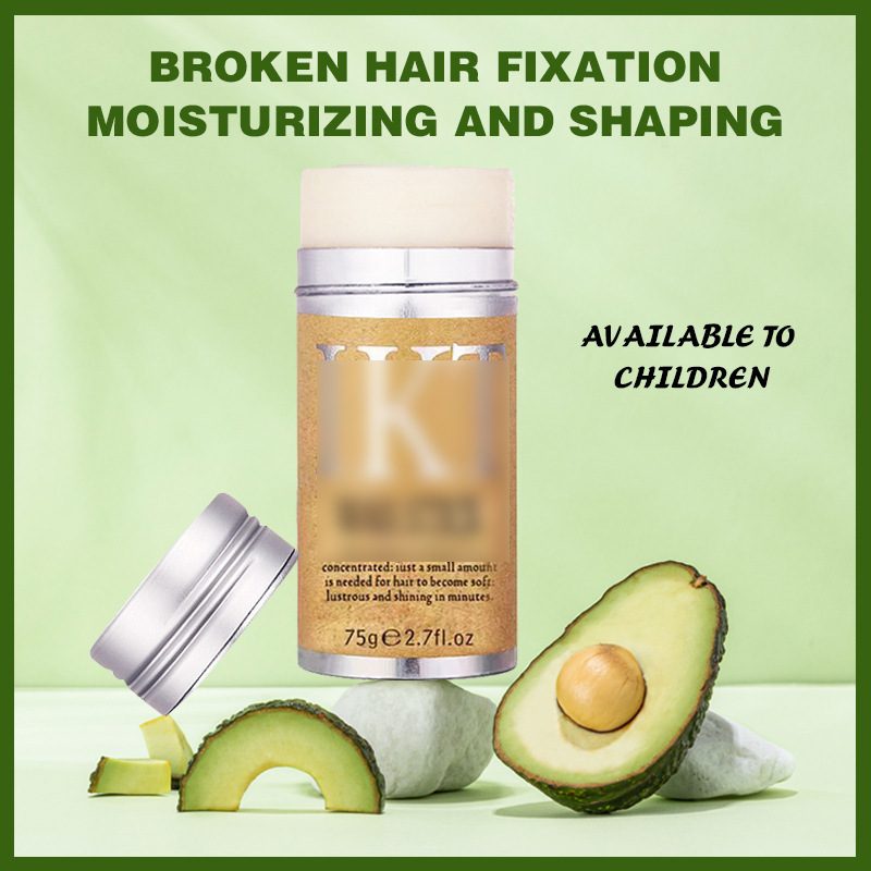 Barra de cera transfronteriza para el cabello para hombres y mujeres crema para terminar cabello peinado laca para el cabello encrespado