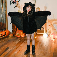 2025 ハロウィン子供服コスチュームコウモリ悪魔動物パーティーカーニバルコスプレ子供服パフォーマンス衣装