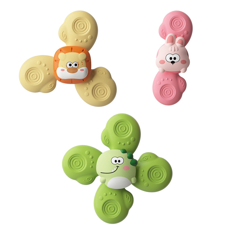Transfronterizos bebés y bebés auto-instalación giratoria giratoria rotación rotación rotación animal giroscopio baño bebé juego de agua puzzle