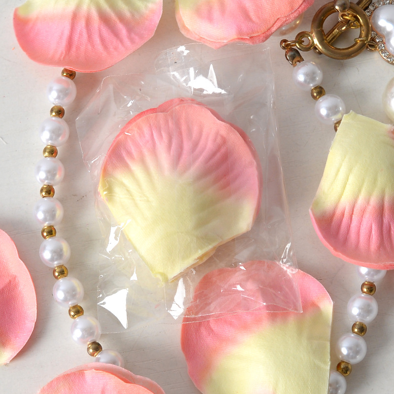 Simulación de pétalos de rosas dulces 100 piezas de tela no tejida propuesta de matrimonio de la atmósfera de cumpleaños esparcida a mano