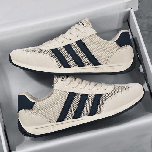 Spring Agan Men's Shoes Breathable Retro Sporty Casual White Shoes Men Breathable Soft Sole Sporty Trendy Shoes