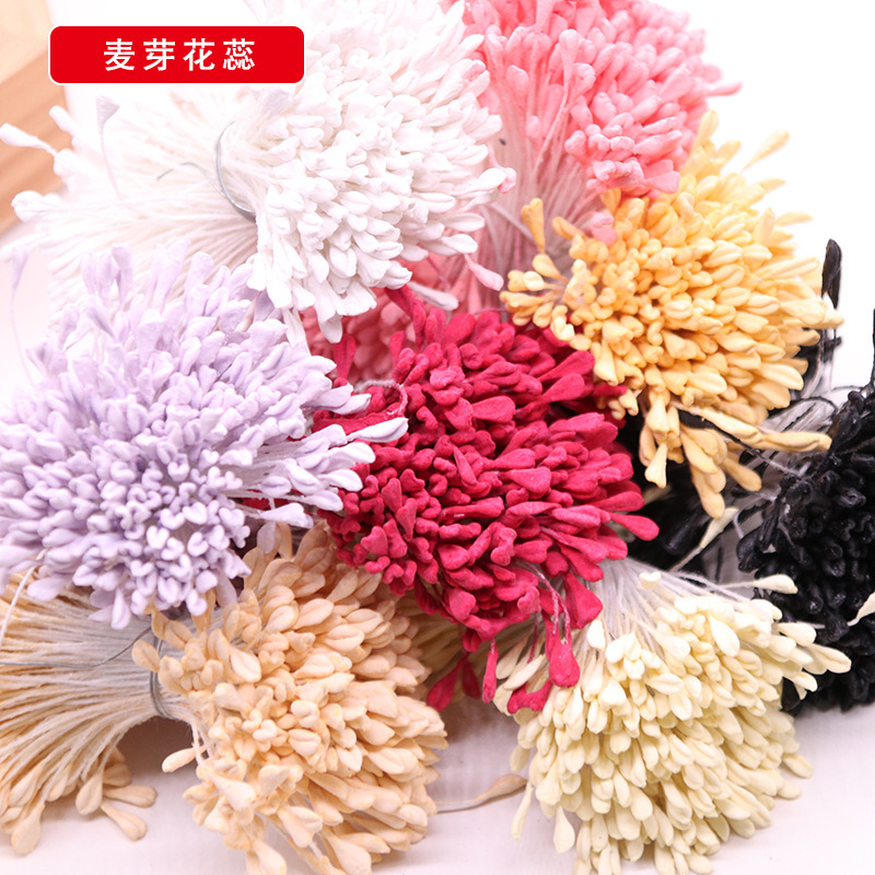 Simulation flower core flower core flower handmade diy production material antique hair accessories malt matte