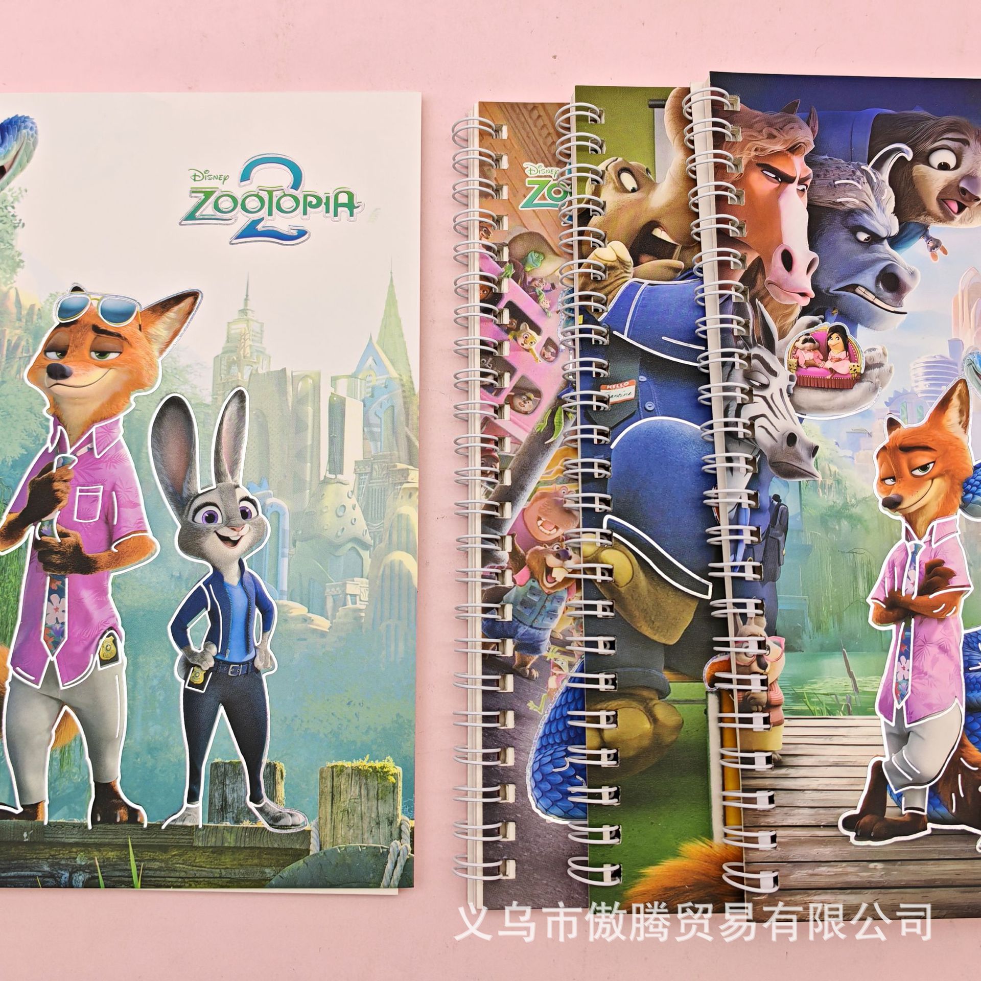 Cuaderno de dibujos animados A5 bobina Crazy Zoo periferia de alto valor Nick Judy cuaderno de notas de estudiantes