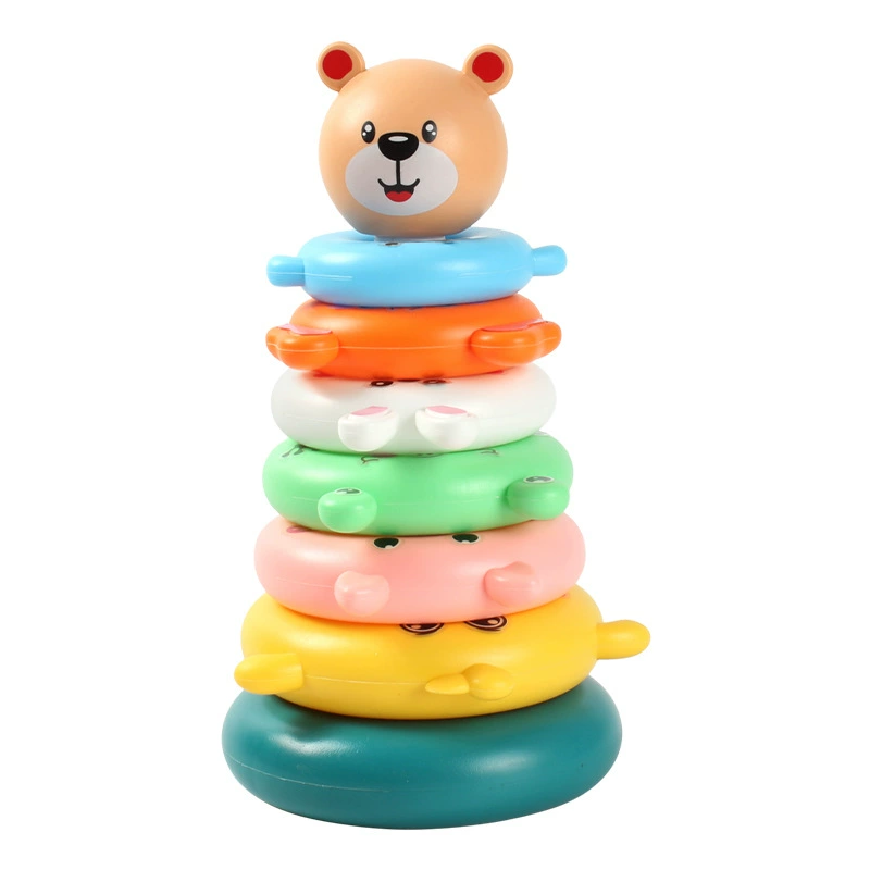 Дженга, башня, кольца, игрушка, от 1 года, раннее развитие