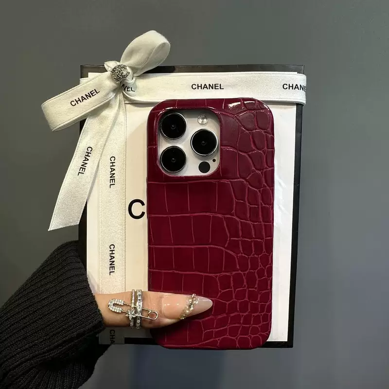 Чехол для телефона яблоко, бордовый, совместим с iPhone 15, коровья/крокодиловая кирпка печать, iphone, 15promax